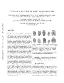 Conditional Synthetic Live and Spoof Fingerprint Generation