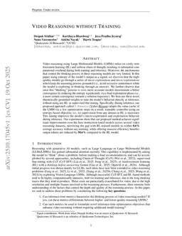 Video Reasoning without Training