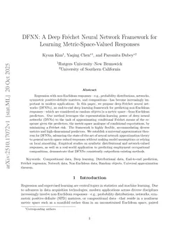 DFNN: A Deep Fréchet Neural Network Framework for Learning Metric-Space-Valued Responses
