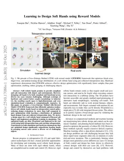 Learning to Design Soft Hands using Reward Models