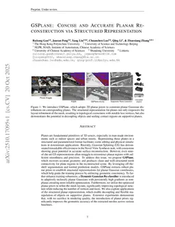 GSPlane: Concise and Accurate Planar Reconstruction via Structured Representation