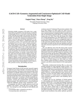 GACO-CAD: Geometry-Augmented and Conciseness-Optimized CAD Model Generation from Single Image