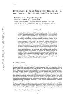 Robustness in Text-Attributed Graph Learning: Insights, Trade-offs, and New Defenses