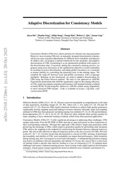 Adaptive Discretization for Consistency Models