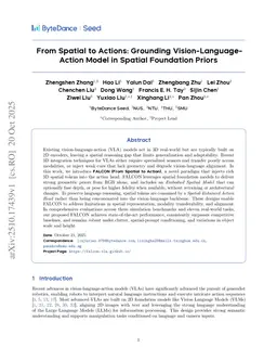 From Spatial to Actions: Grounding Vision-Language-Action Model in Spatial Foundation Priors