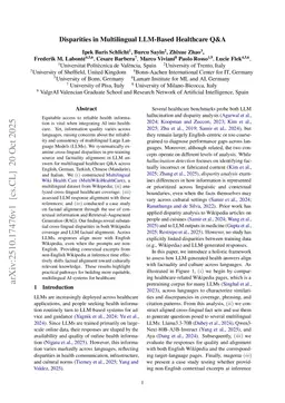 Disparities in Multilingual LLM-Based Healthcare Q&A