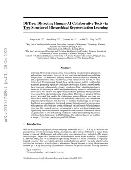 DETree: DEtecting Human-AI Collaborative Texts via Tree-Structured Hierarchical Representation Learning
