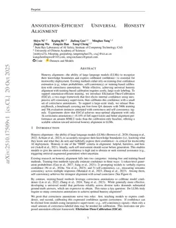 Annotation-Efficient Universal Honesty Alignment