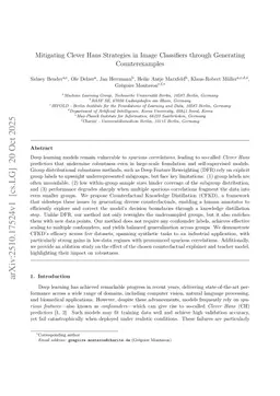 Mitigating Clever Hans Strategies in Image Classifiers through Generating Counterexamples