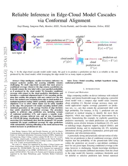 Reliable Inference in Edge-Cloud Model Cascades via Conformal Alignment