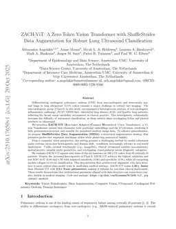 ZACH-ViT: A Zero-Token Vision Transformer with ShuffleStrides Data Augmentation for Robust Lung Ultrasound Classification