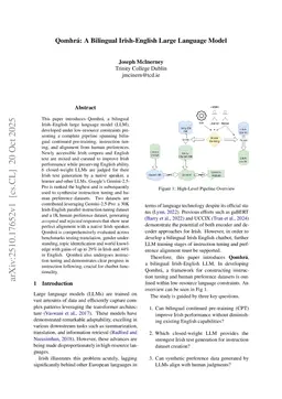 Qomhra: A Bilingual Irish and English Large Language Model