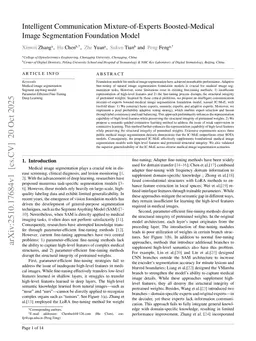 Intelligent Communication Mixture-of-Experts Boosted-Medical Image Segmentation Foundation Model