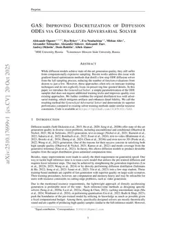 GAS: Improving Discretization of Diffusion ODEs via Generalized Adversarial Solver