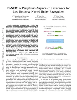 PANER: A Paraphrase-Augmented Framework for Low-Resource Named Entity Recognition