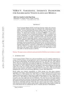 VERA-V: Variational Inference Framework for Jailbreaking Vision-Language Models