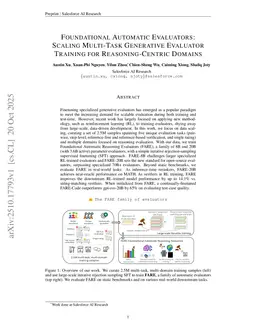 Foundational Automatic Evaluators: Scaling Multi-Task Generative Evaluator Training for Reasoning-Centric Domains