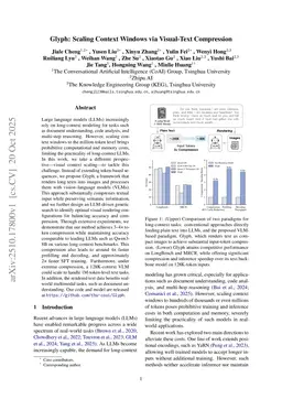 Glyph: Scaling Context Windows via Visual-Text Compression