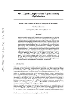 MAT-Agent: Adaptive Multi-Agent Training Optimization