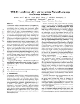 POPI: Personalizing LLMs via Optimized Natural Language Preference Inference