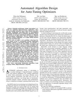 Automated Algorithm Design for Auto-Tuning Optimizers