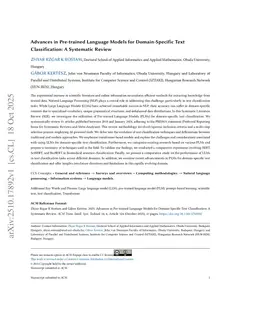 Advances in Pre-trained Language Models for Domain-Specific Text Classification: A Systematic Review