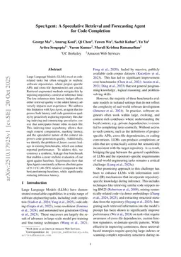 SpecAgent: A Speculative Retrieval and Forecasting Agent for Code Completion