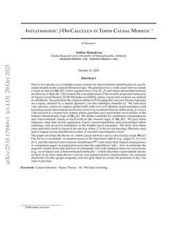 Intuitionistic $j$-Do-Calculus in Topos Causal Models