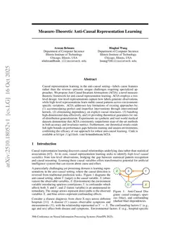 Measure-Theoretic Anti-Causal Representation Learning