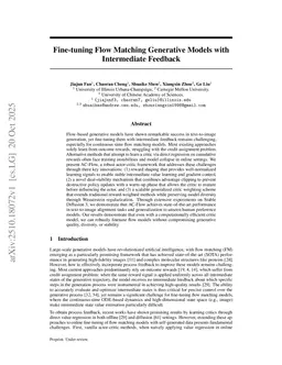 Fine-tuning Flow Matching Generative Models with Intermediate Feedback