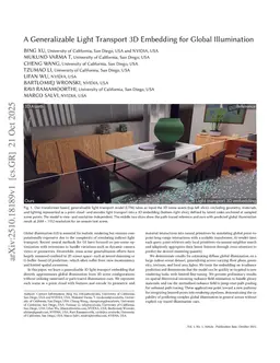 A Generalizable Light Transport 3D Embedding for Global Illumination