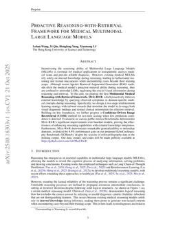 Proactive Reasoning-with-Retrieval Framework for Medical Multimodal Large Language Models