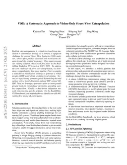ViSE: A Systematic Approach to Vision-Only Street-View Extrapolation