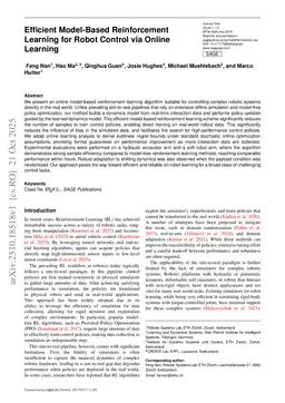 Efficient Model-Based Reinforcement Learning for Robot Control via Online Learning