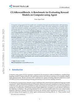 CUARewardBench: A Benchmark for Evaluating Reward Models on Computer-using Agent