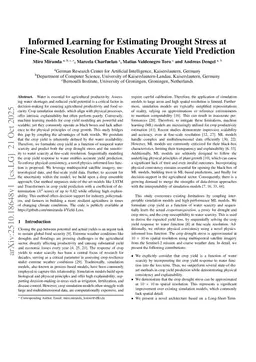 Informed Learning for Estimating Drought Stress at Fine-Scale Resolution Enables Accurate Yield Prediction