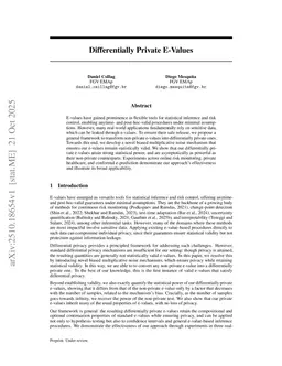 Differentially Private E-Values