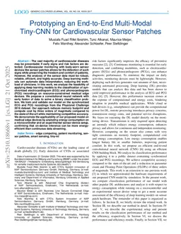 Prototyping an End-to-End Multi-Modal Tiny-CNN for Cardiovascular Sensor Patches