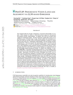 ProCLIP: Progressive Vision-Language Alignment via LLM-based Embedder