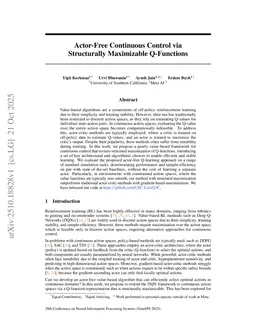 Actor-Free Continuous Control via Structurally Maximizable Q-Functions