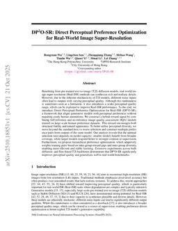 DP$^2$O-SR: Direct Perceptual Preference Optimization for Real-World Image Super-Resolution