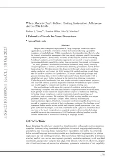 When Models Can't Follow: Testing Instruction Adherence Across 256 LLMs