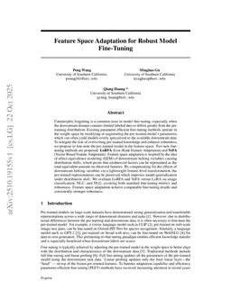 VeFA: Vector-Based Feature Space Adaptation for Robust Model Fine-Tuning