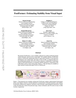FootFormer: Estimating Stability from Visual Input