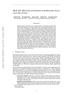 MoE-GS: Mixture of Experts for Dynamic Gaussian Splatting