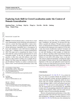 Exploring Scale Shift in Crowd Localization under the Context of Domain Generalization
