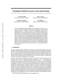 Foundation Model Forecasts: Form and Function