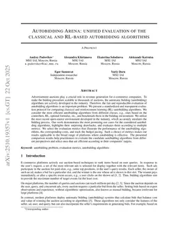 Autobidding Arena: unified evaluation of the classical and RL-based autobidding algorithms