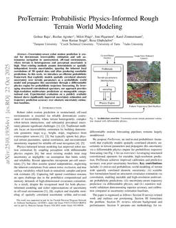 ProTerrain: Probabilistic Physics-Informed Rough Terrain World Modeling