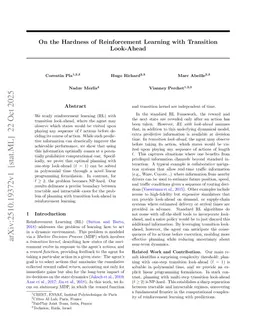 On the hardness of RL with Lookahead